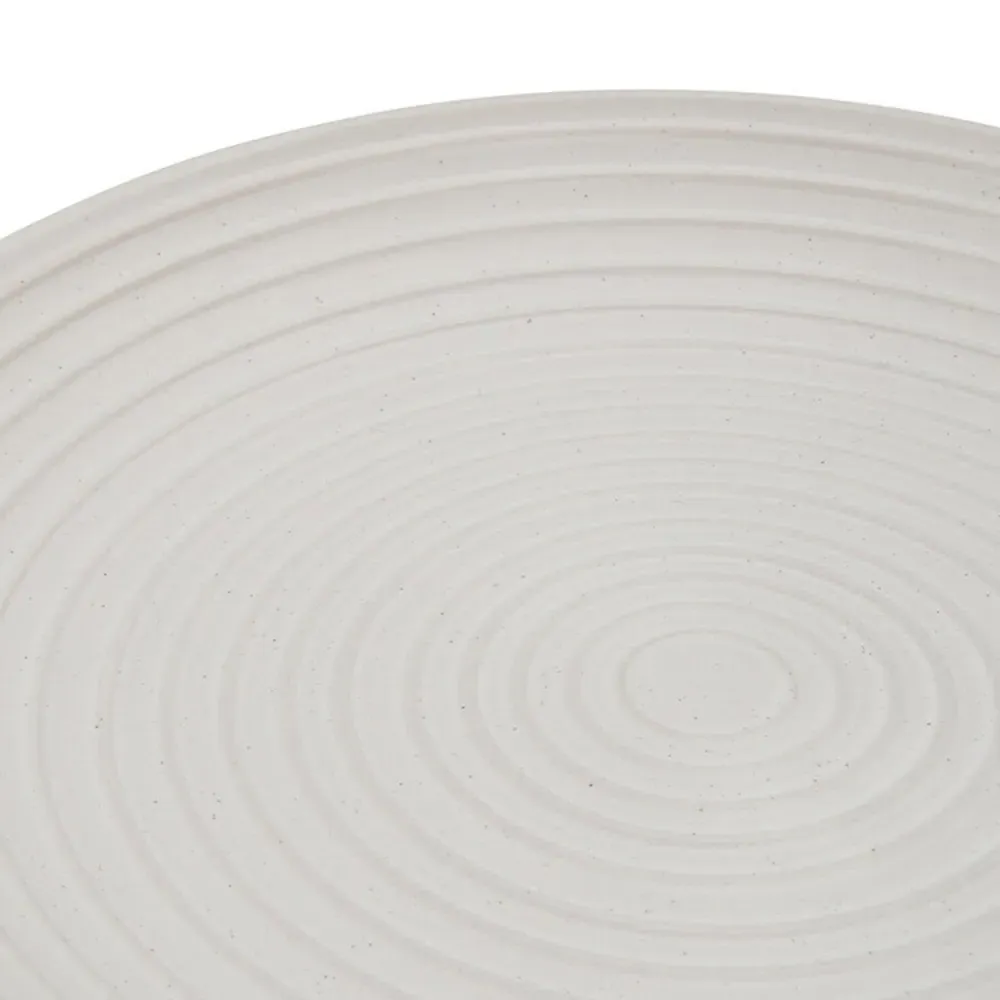 Genoa Ribbed Side Plate - Cream
