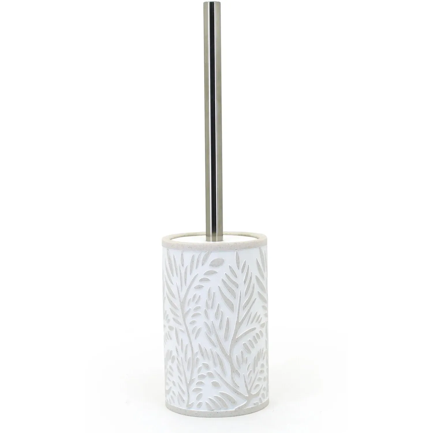 Gentle Leaf Toilet Brush Holder - Beige