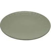 Geo Debossed Dinner Plate - Sage