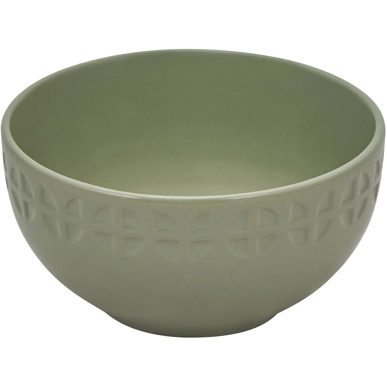 Geo Debossed Rice Bowl - Sage
