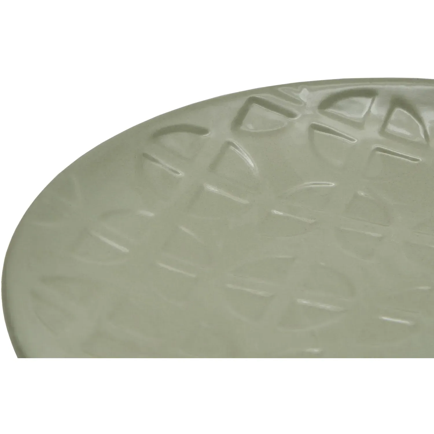 Geo Debossed Side Plate - Sage