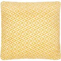 Geo Diamond Cushion - Ochre