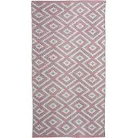 Geo Diamond Runner - Pink, Cotton