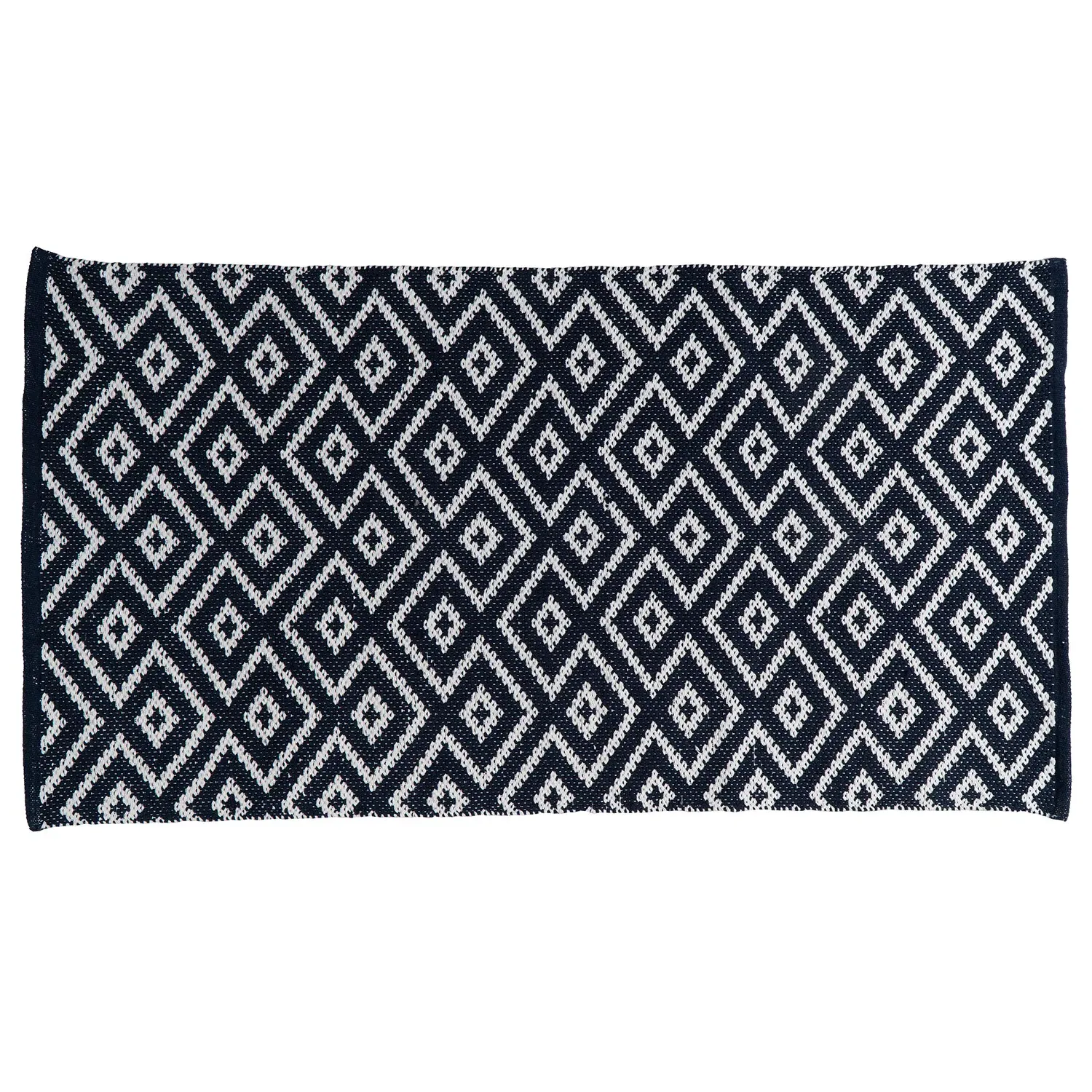 Geo Diamond Soft Rug - Cotton image