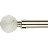 Geo Extendable Curtain Pole - Satin