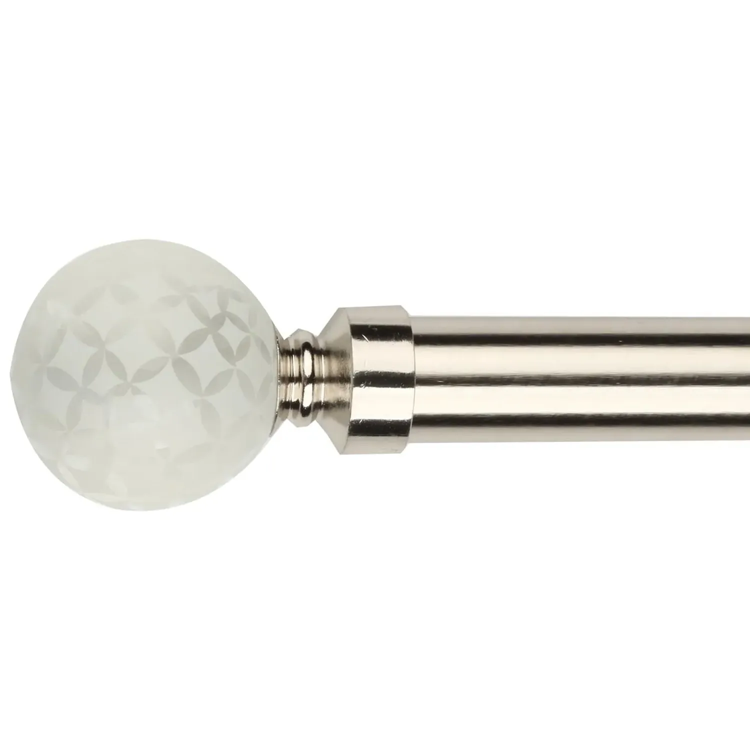 Geo Extendable Curtain Pole - Satin image