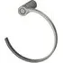 Geo Towel Ring - Graphite, Zinc Alloy