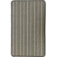 Geo Triangle Washable Mat - Black and White