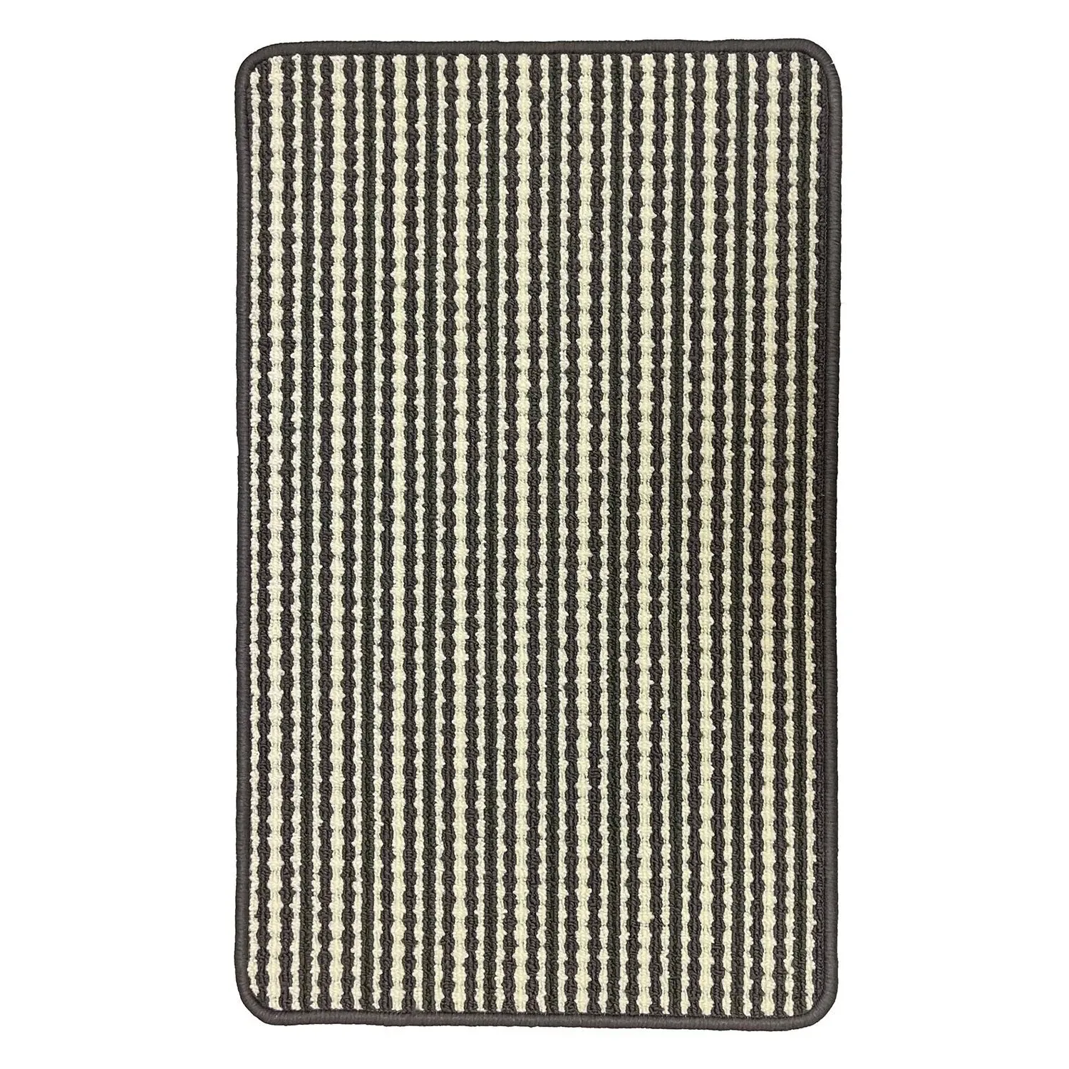 Geo Triangle Washable Mat - Black and White image