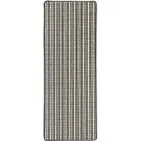 Geo Triangle Washable Runner - Black and White