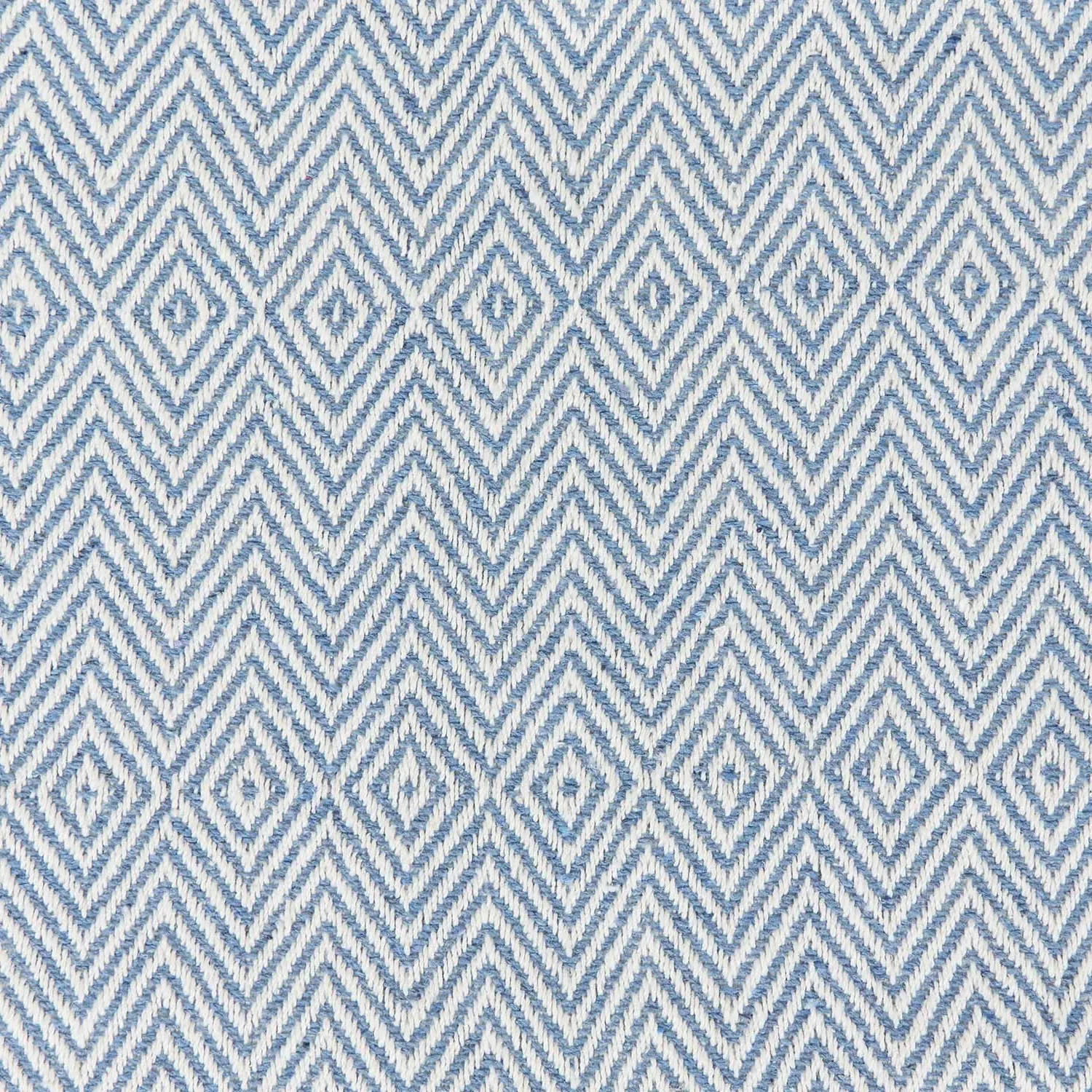 Geo Woven Throw - Blue