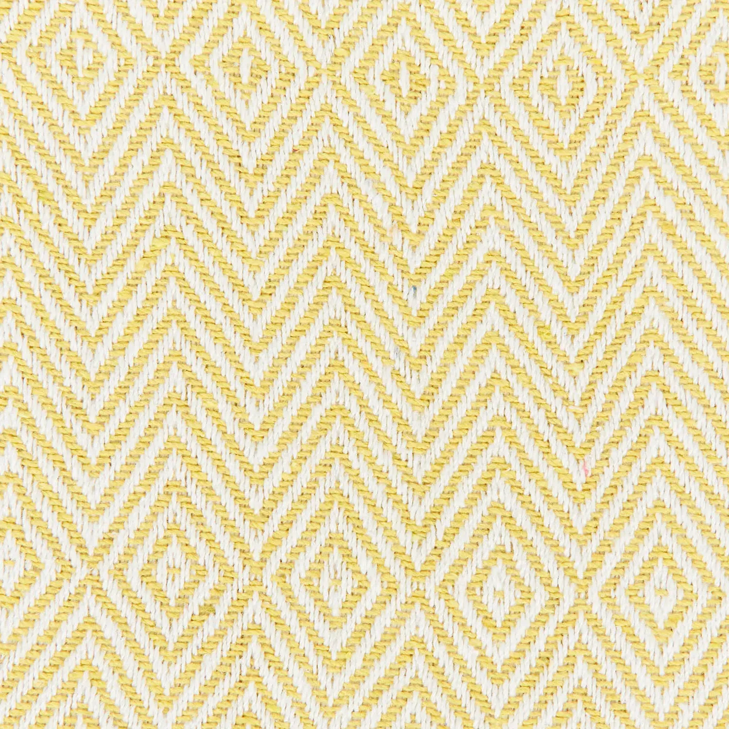 Geo Woven Throw - Yellow