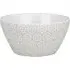 Geometric Blossom Conical Bowl - Grey, Stoneware