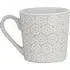 Geometric Blossom Mug - Grey, Stoneware