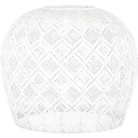 Geometric Domed Pendant Light - White, Metal