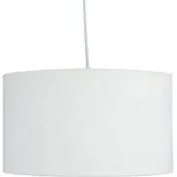 Geometric Drum Shade 20cm - White