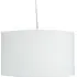 Geometric Drum Shade 20cm - White