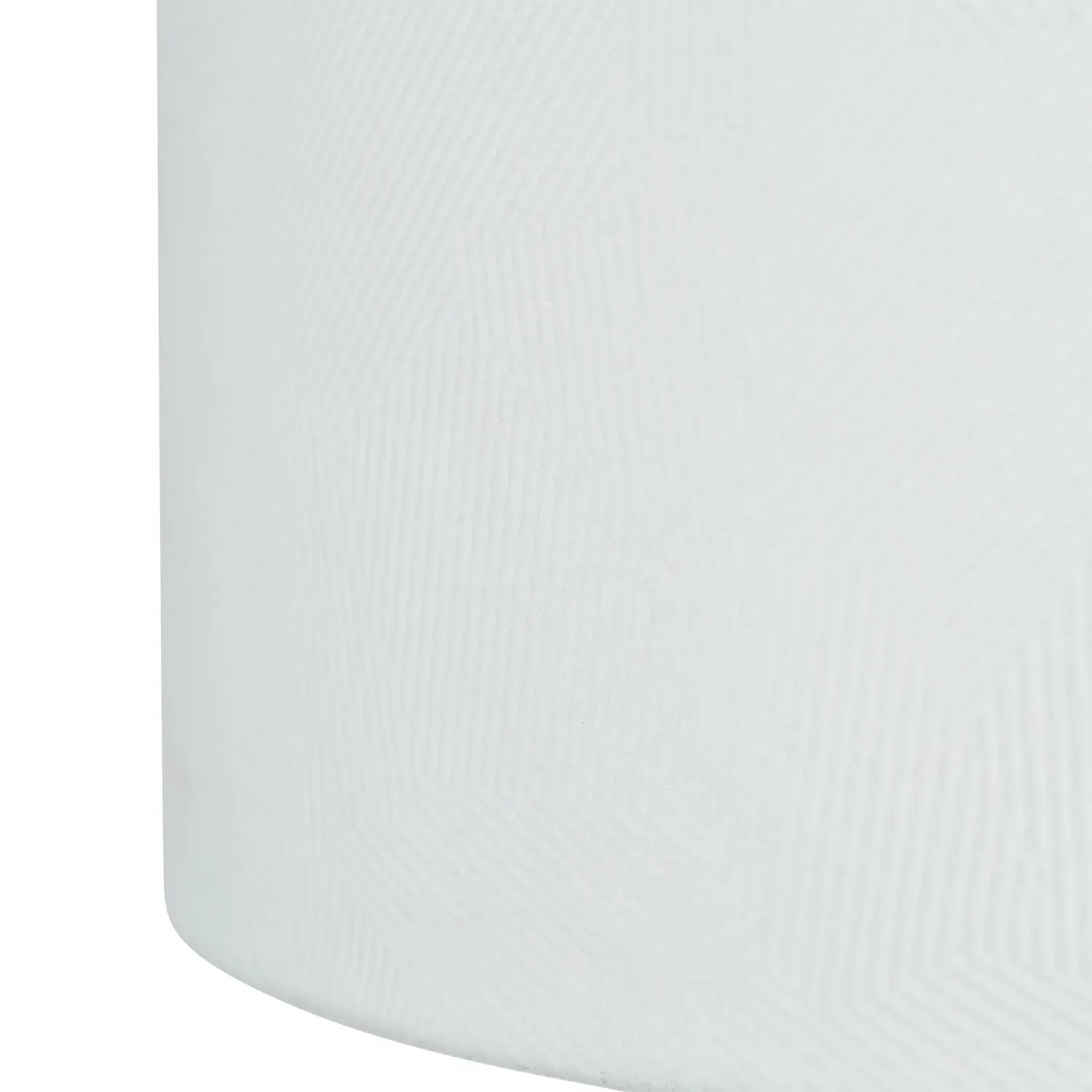 Geometric Drum Shade 30cm - White