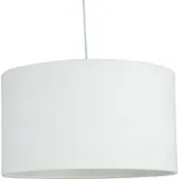 Geometric Drum Shade 30cm - White