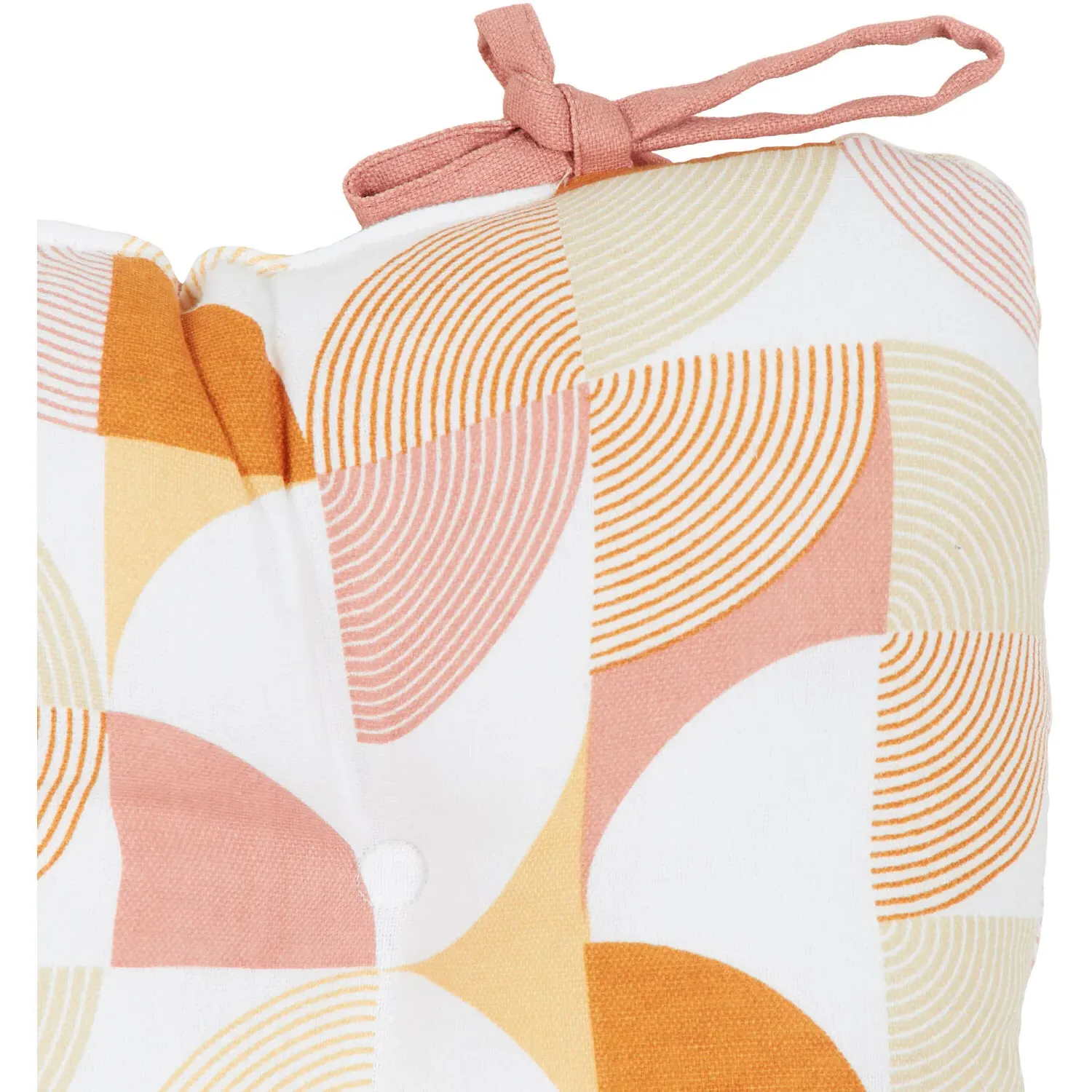 Geometric Seat Pad - Pink