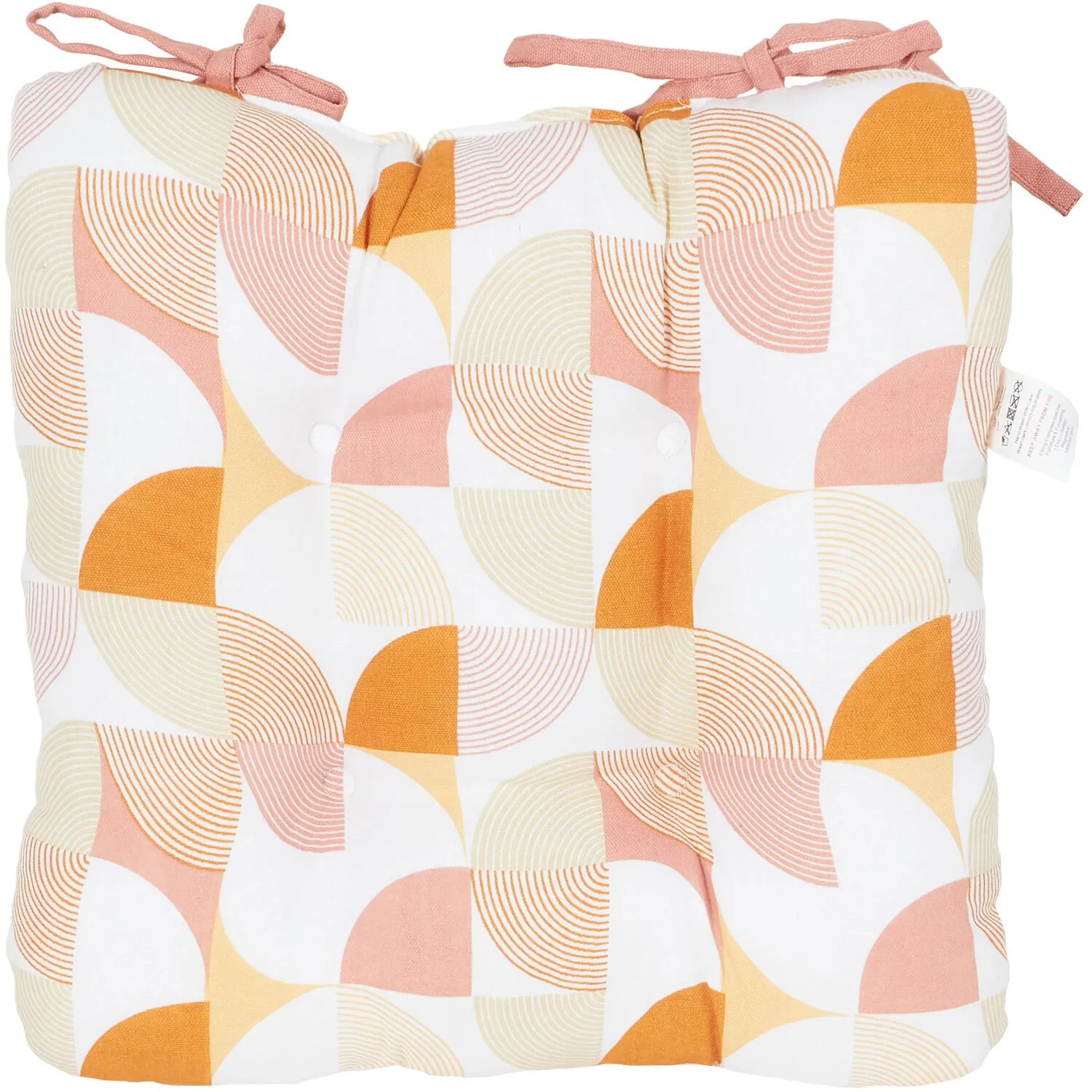 Geometric Seat Pad - Pink image