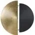 Geometric Semi Circles Metal Wall Art - Black, Gold