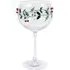 Gin Glass with Mistletoe Decoration - Clear
