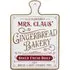 Gingerbread Bakery Plaque - White