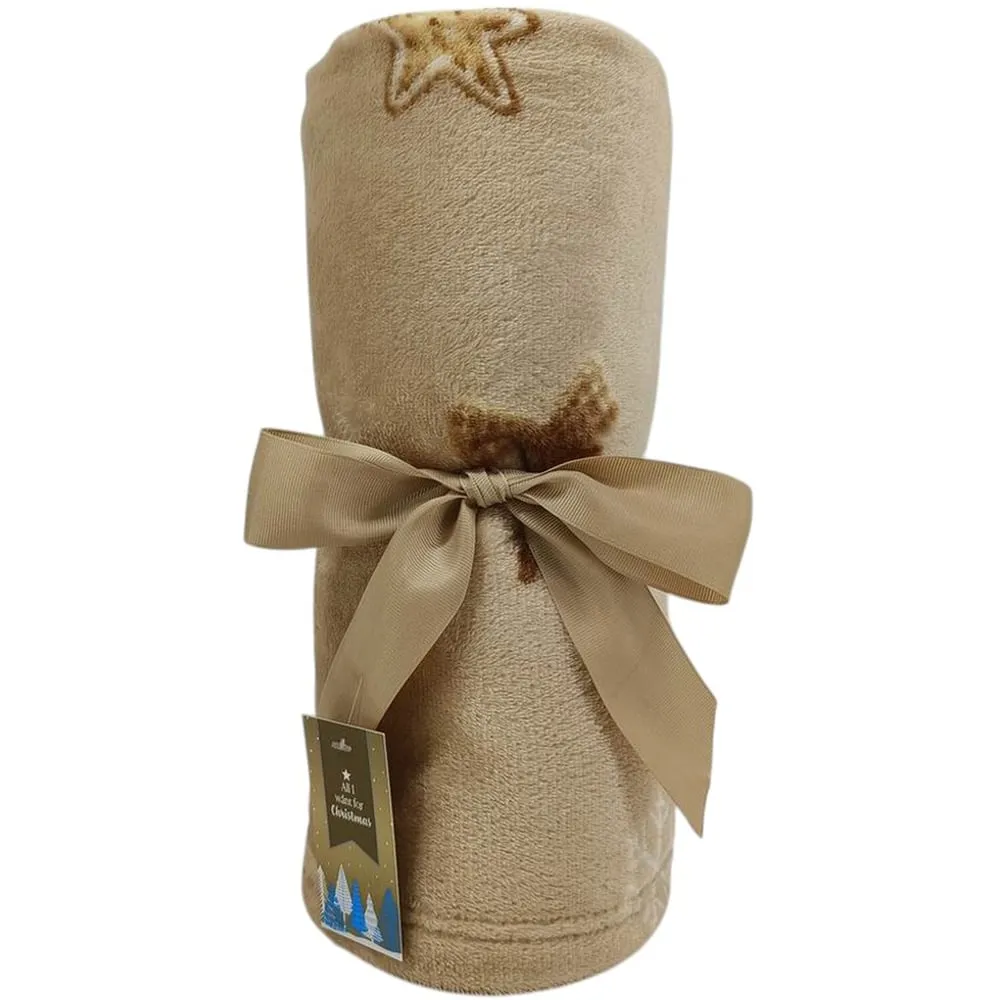 Gingerbread Cookies Fleece Throw - Brown image