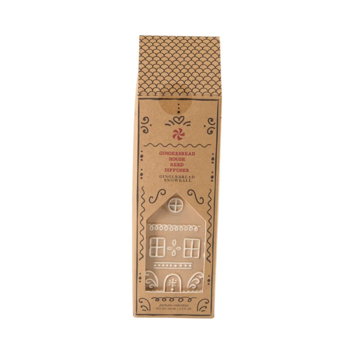 Gingerbread House Reed Diffuser - Brown