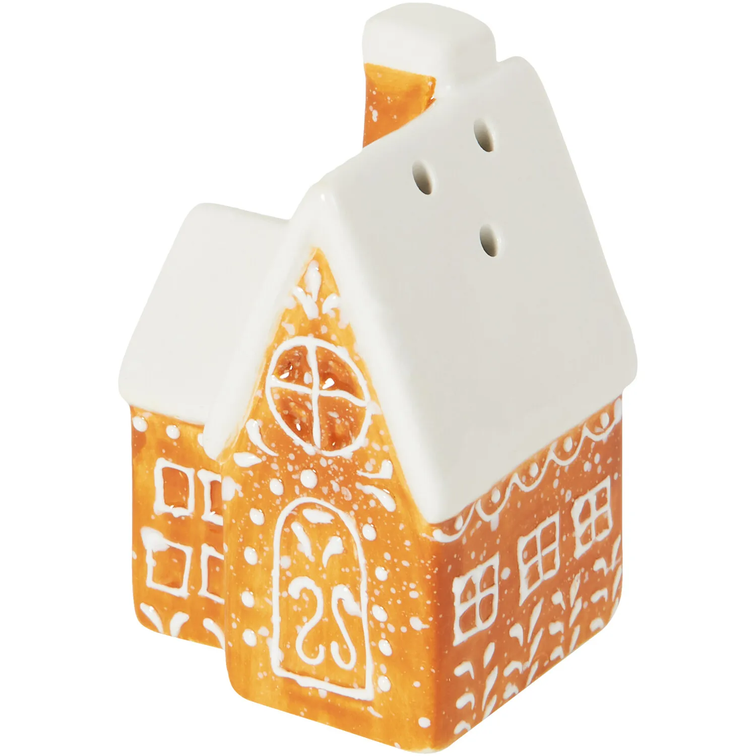 Gingerbread House Salt & Pepper Shakers - Brown