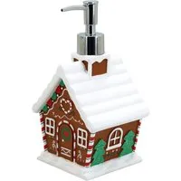 Gingerbread House Soap Dispenser - Brown