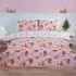 Gingerbread Lane Double Duvet Set - Pink