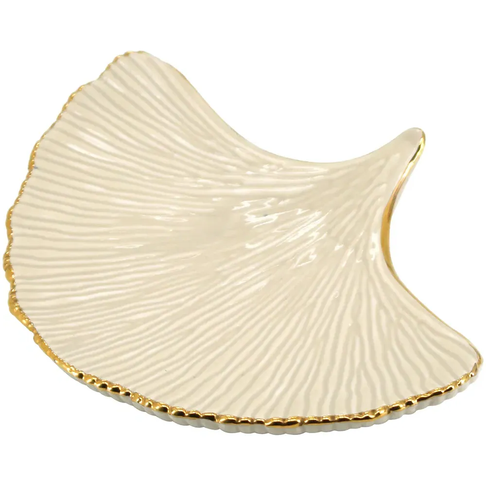 Gingko Shell Soap Dish - Ivory image