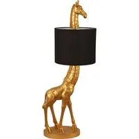 Giraffe Floor Lamp - Black, Gold