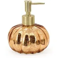 Glass Luxe Pumpkin Soap Dispenser - Gold