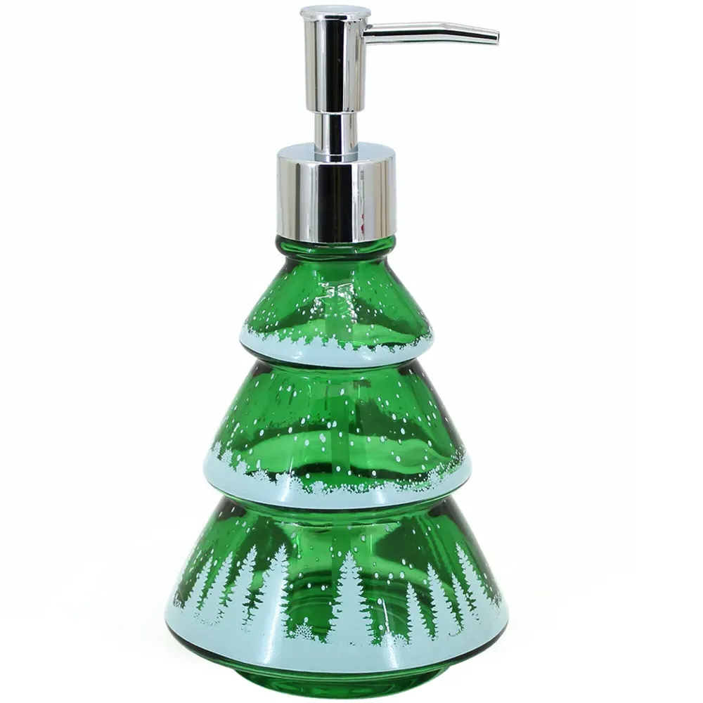 Glass Tree Soap Dispenser - Green