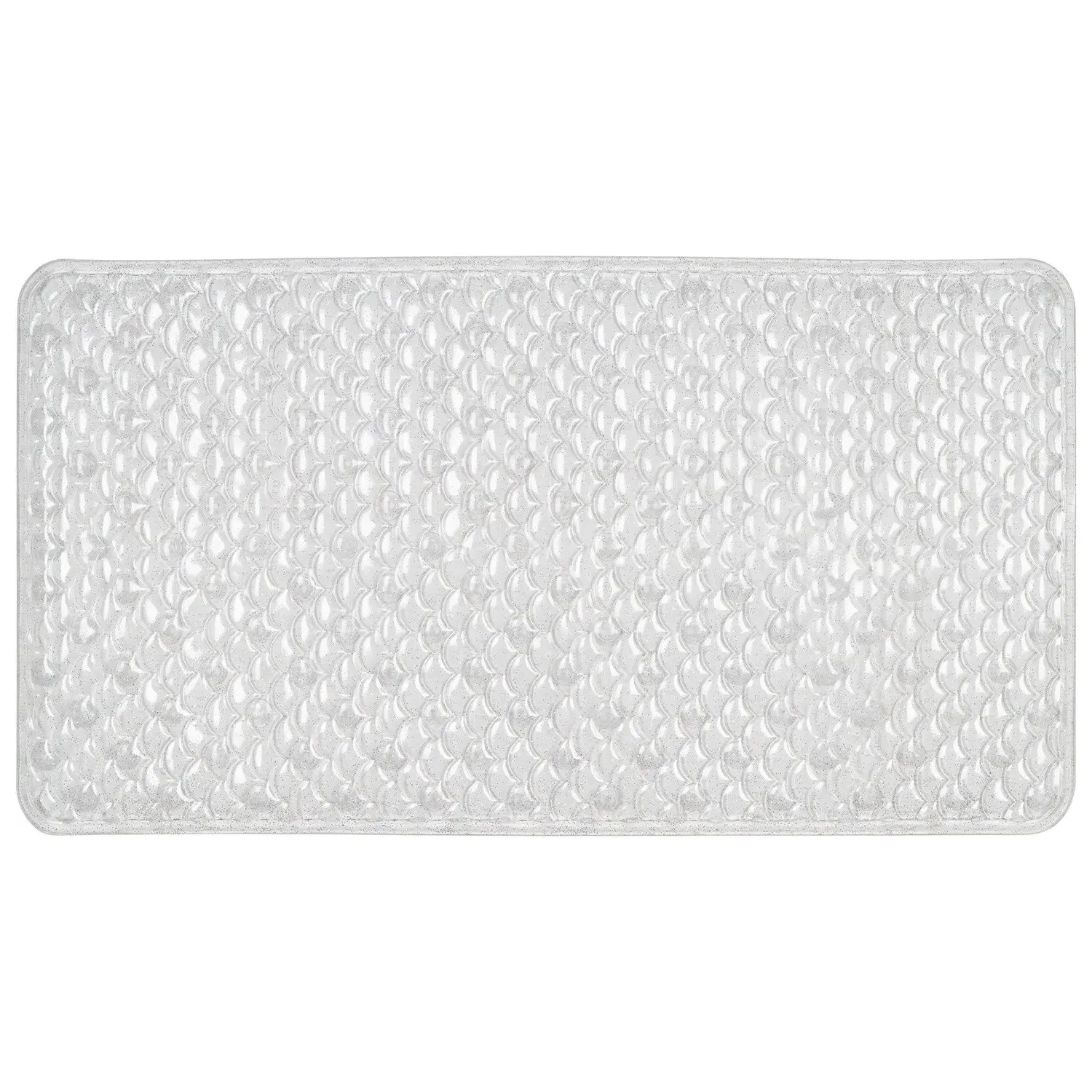 Glitter Scallop PVC Bath Mat - Glitter