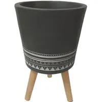 Global Elements Geo Planter - Grey