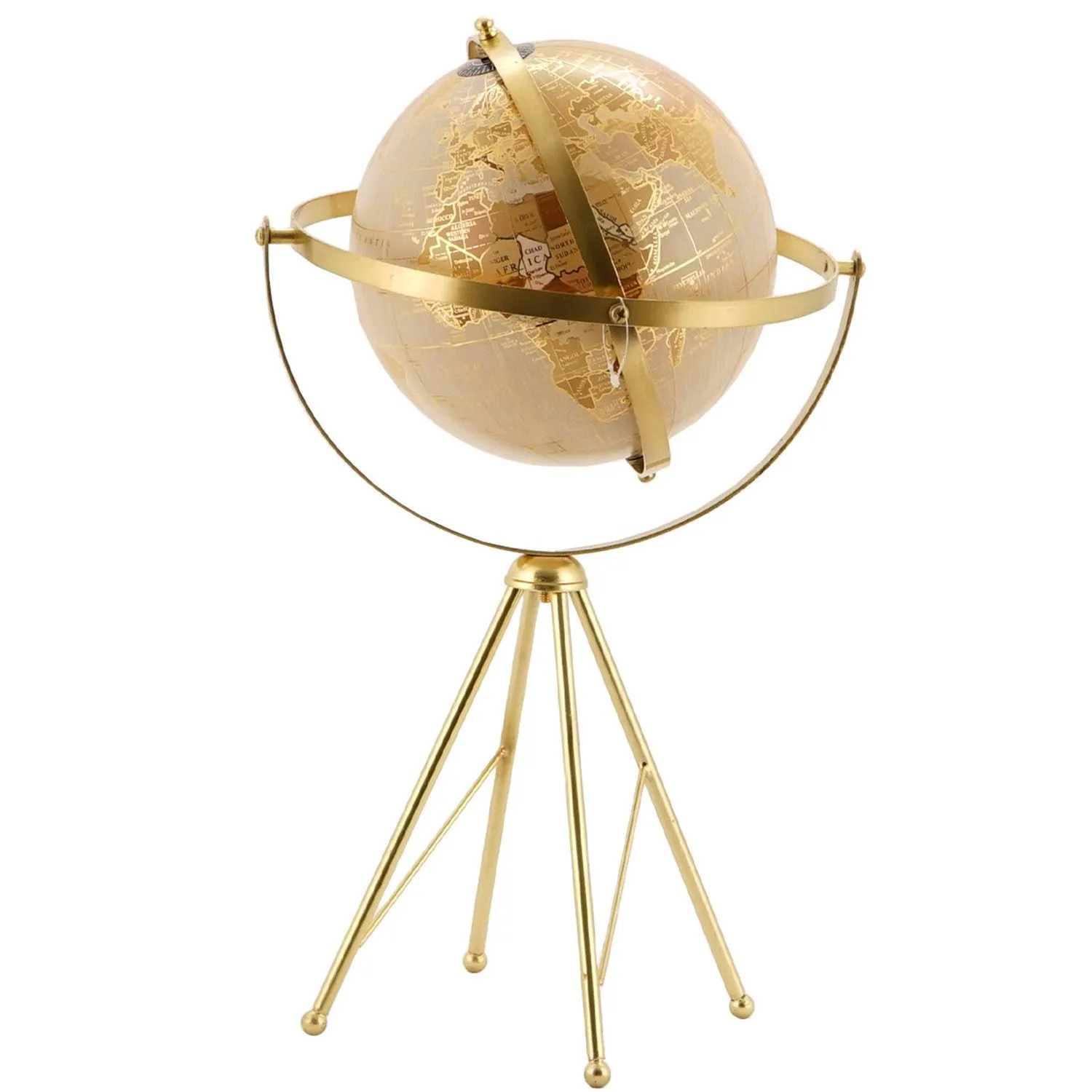 Globe on Stand - Gold