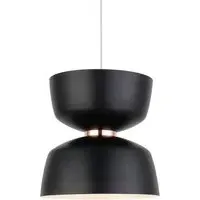 Gold Easy Fit Pendant - Black