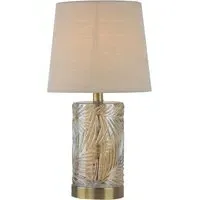 Gold Leaf Table Lamp - Gold