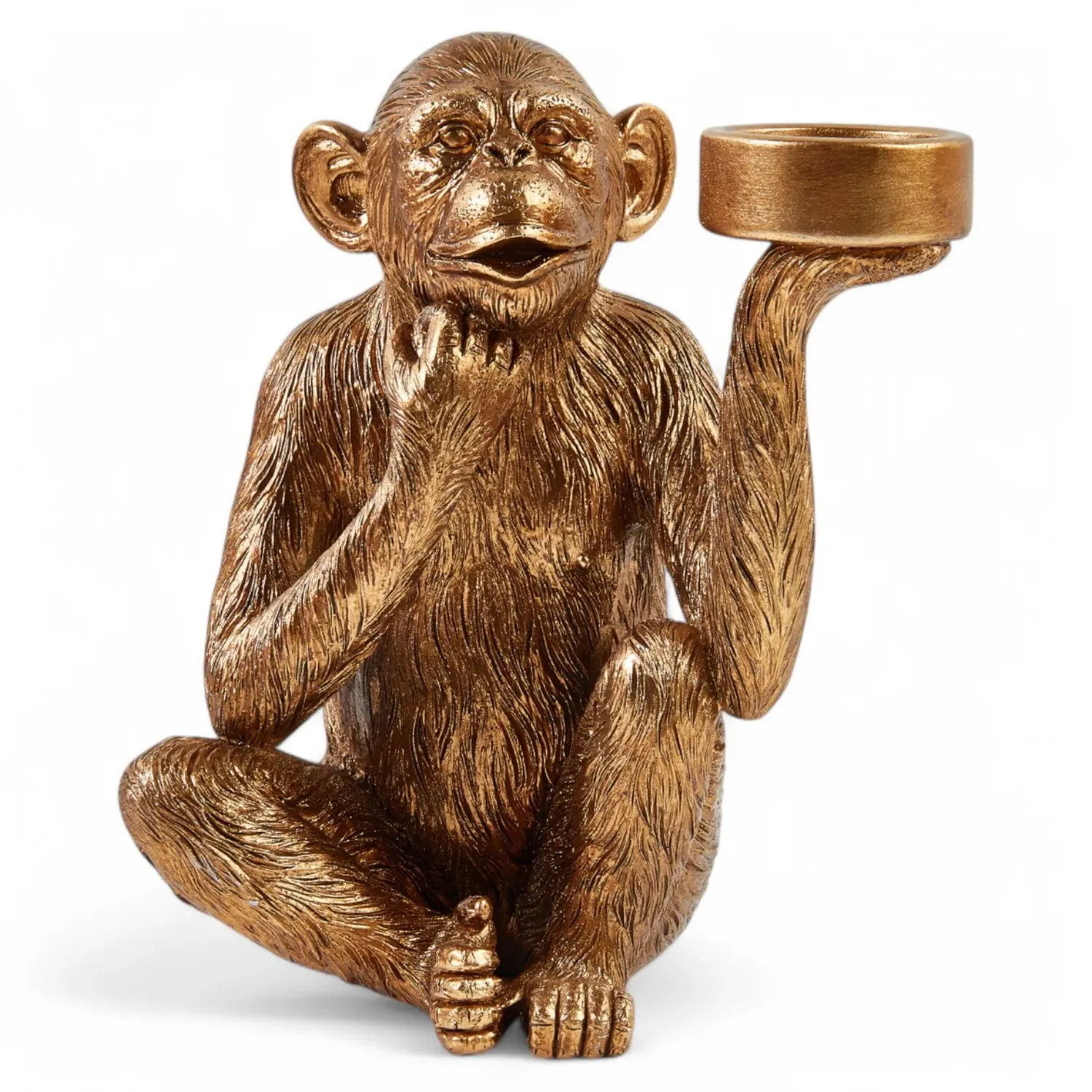 Gold Monkey Tealight Holder