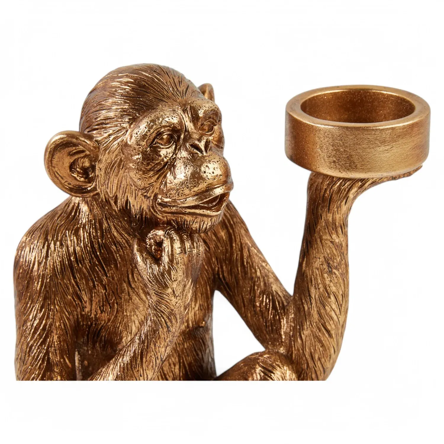 Gold Monkey Tealight Holder