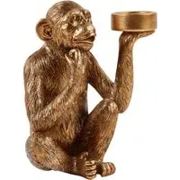 Gold Monkey Tealight Holder