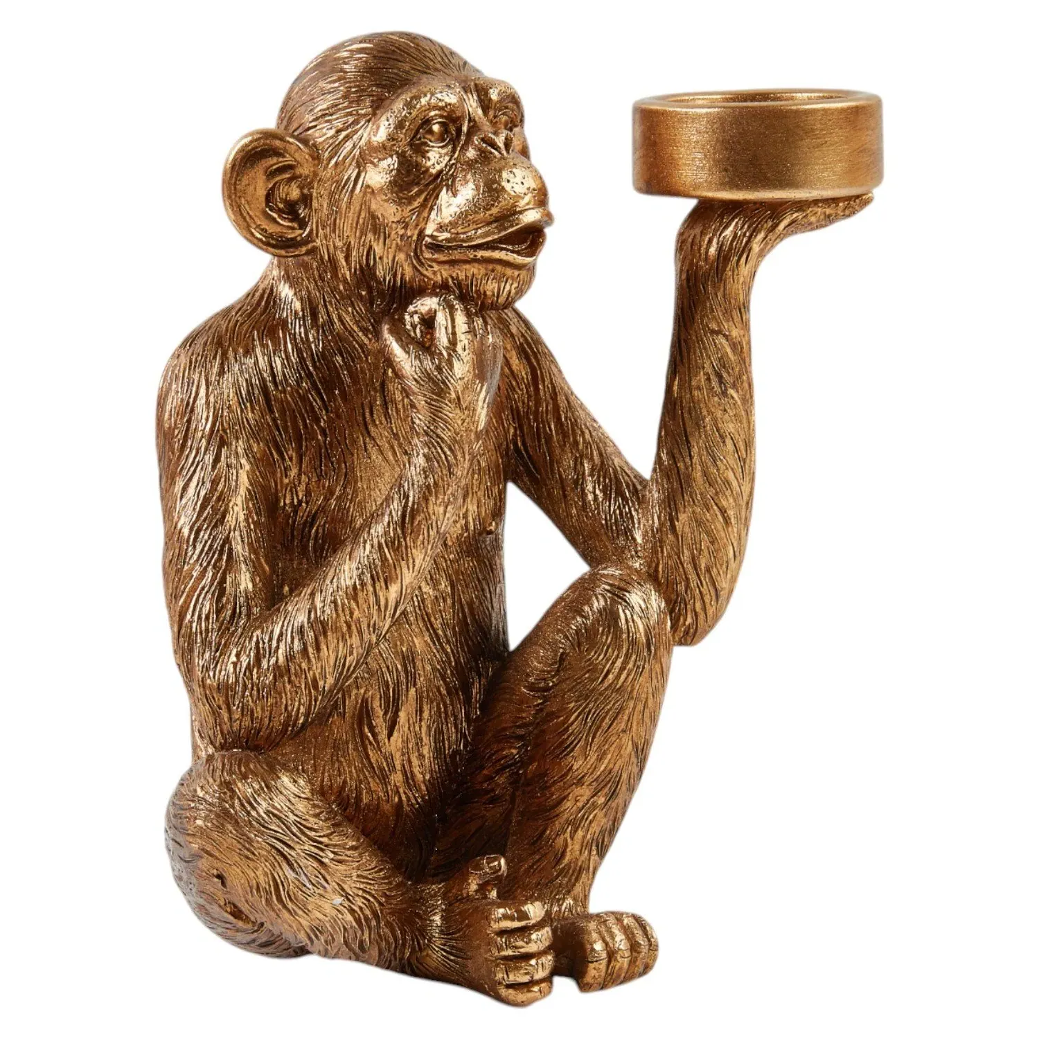 Gold Monkey Tealight Holder image