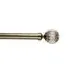 Golden Crackle 120cm Curtain Pole - Brass