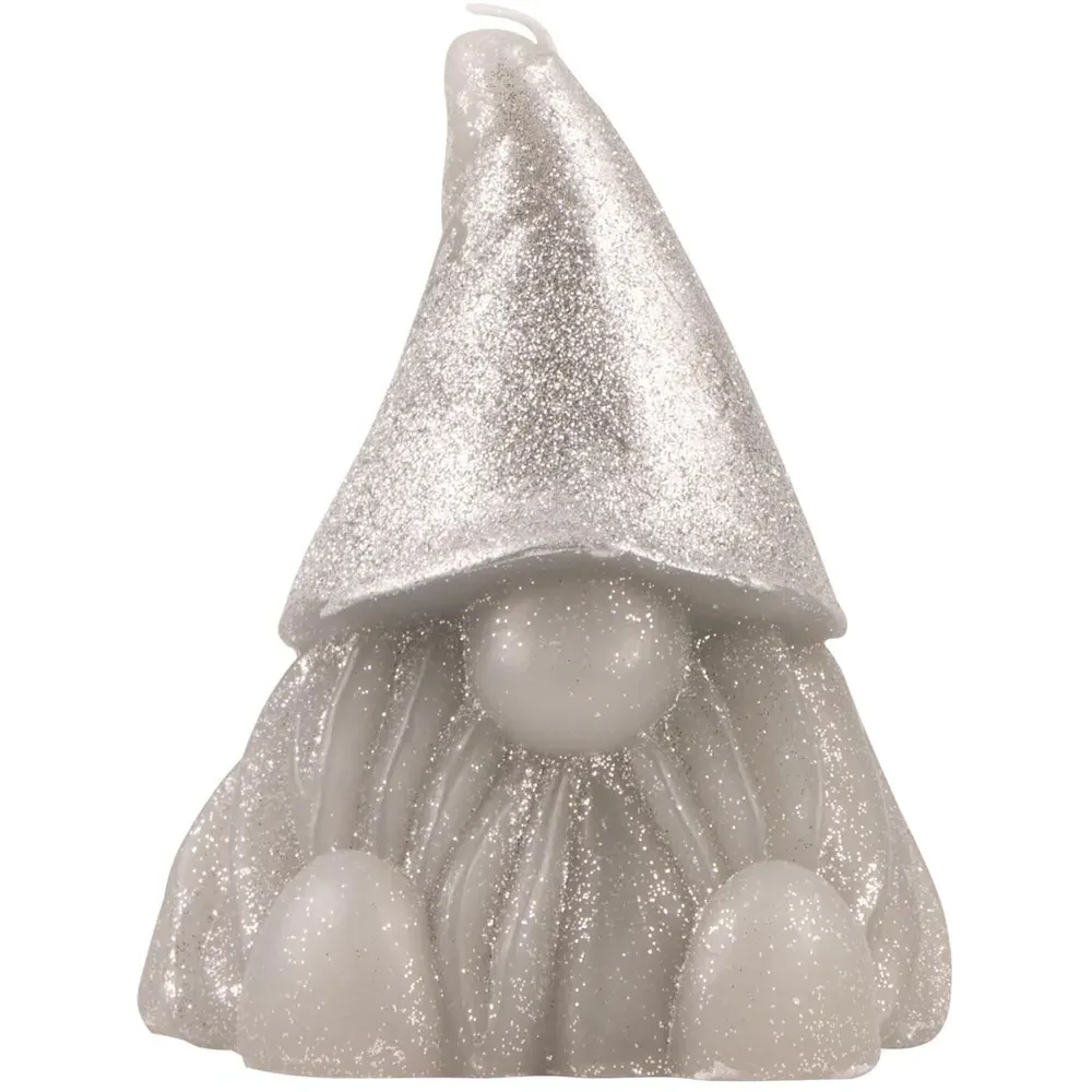 Gonk Glitter Candle - Silver image