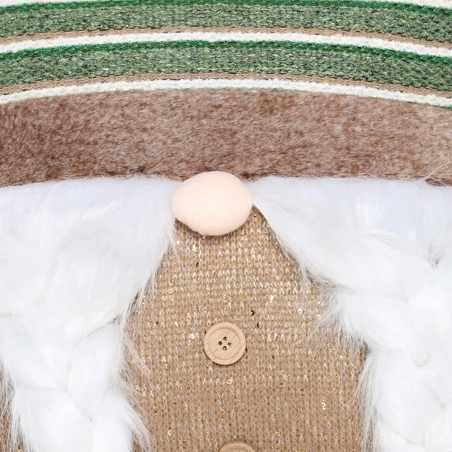 Gonk Plait Cushion - Green