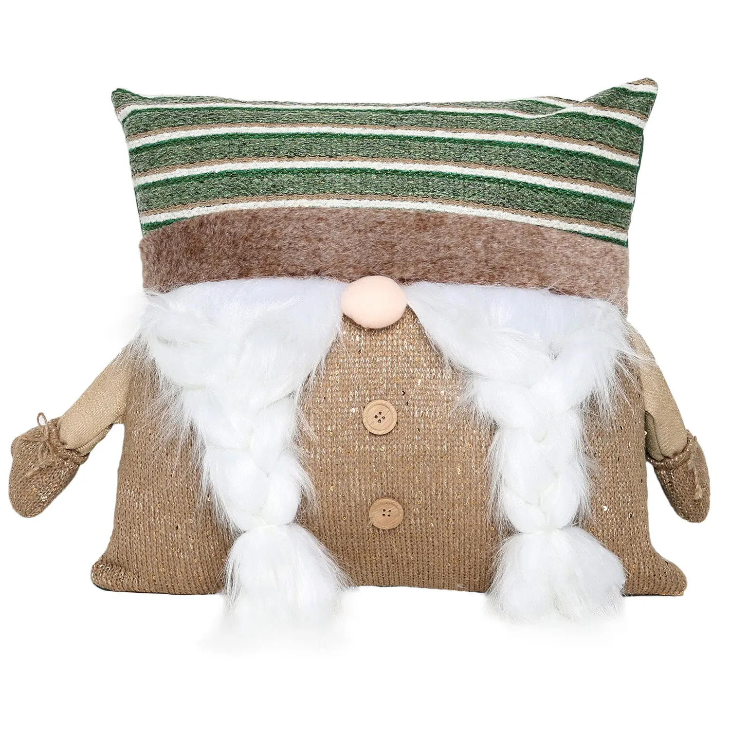 Gonk Plait Cushion - Green image